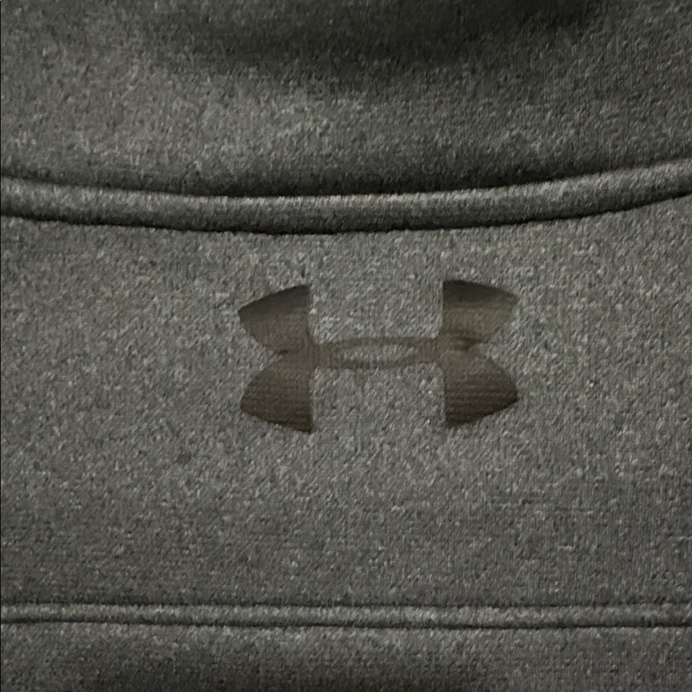 Under Armour ColdGear Quarter-Zip Pullover | Men’s Large | Gray Perf. Fleece - Picture 5 of 8
